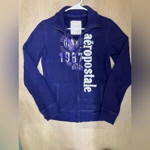 Aeropostale Deep Purple Graphic Jacket